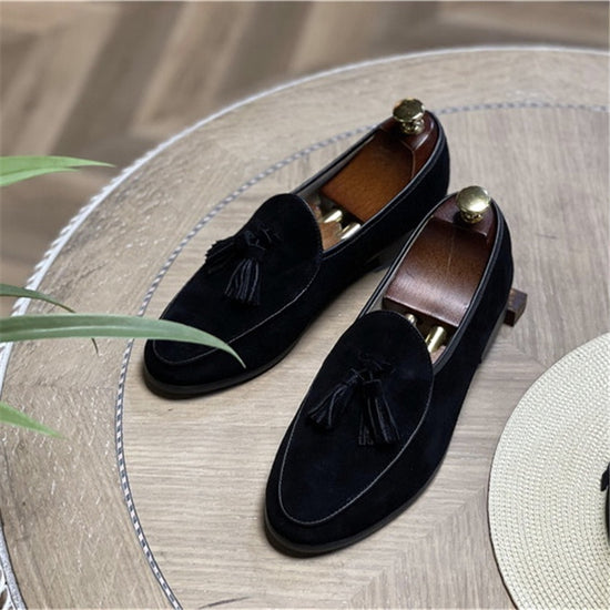 Fashion Retro British Beanie Shoes Men&