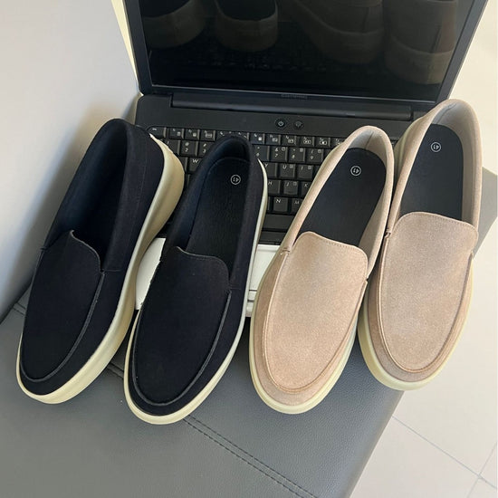 Suede Trendy One Pedal Loafers Casual Men&